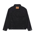 Zip-Up Washed Denim Jacket