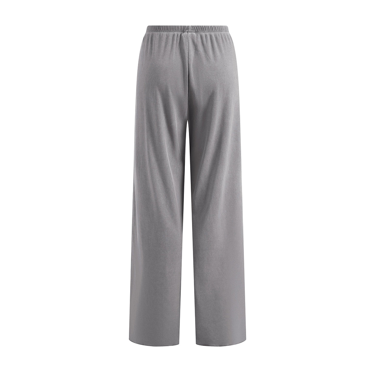 Women's Relaxed Straight Leg Ribbed Trousers