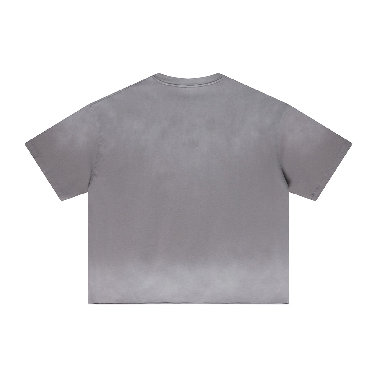 Boxy Raw Edge Washed Loose Short Sleeve Tee