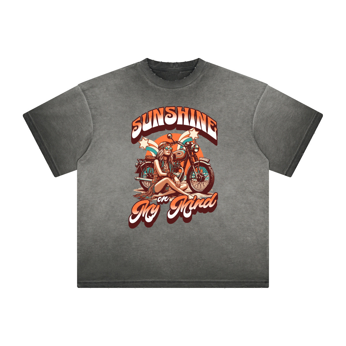 Heavyweight Summer Vacation Pattern Tee