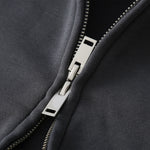 Unisex Full-Zip Fleece Layered Hood Hoodie