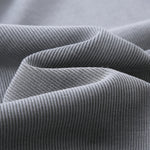 Crew-Neck Long Sleeve Ribbed Top