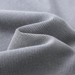 Crew-Neck Long Sleeve Ribbed Top