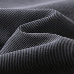 Asymmetric Neck Long Sleeve Ribbed Top