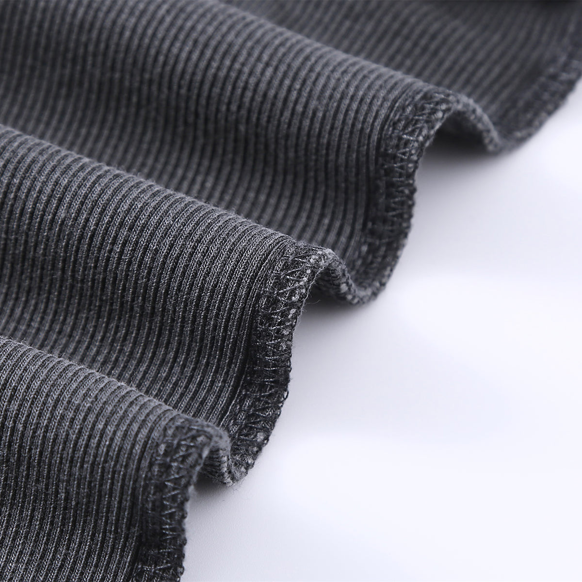 Long-Sleeve Ribbed Henley Top 8.25oz