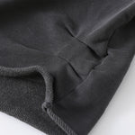 Ruched Waist Cotton Cropped Hoodie