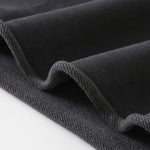 Ruched Waist Cotton Cropped Hoodie