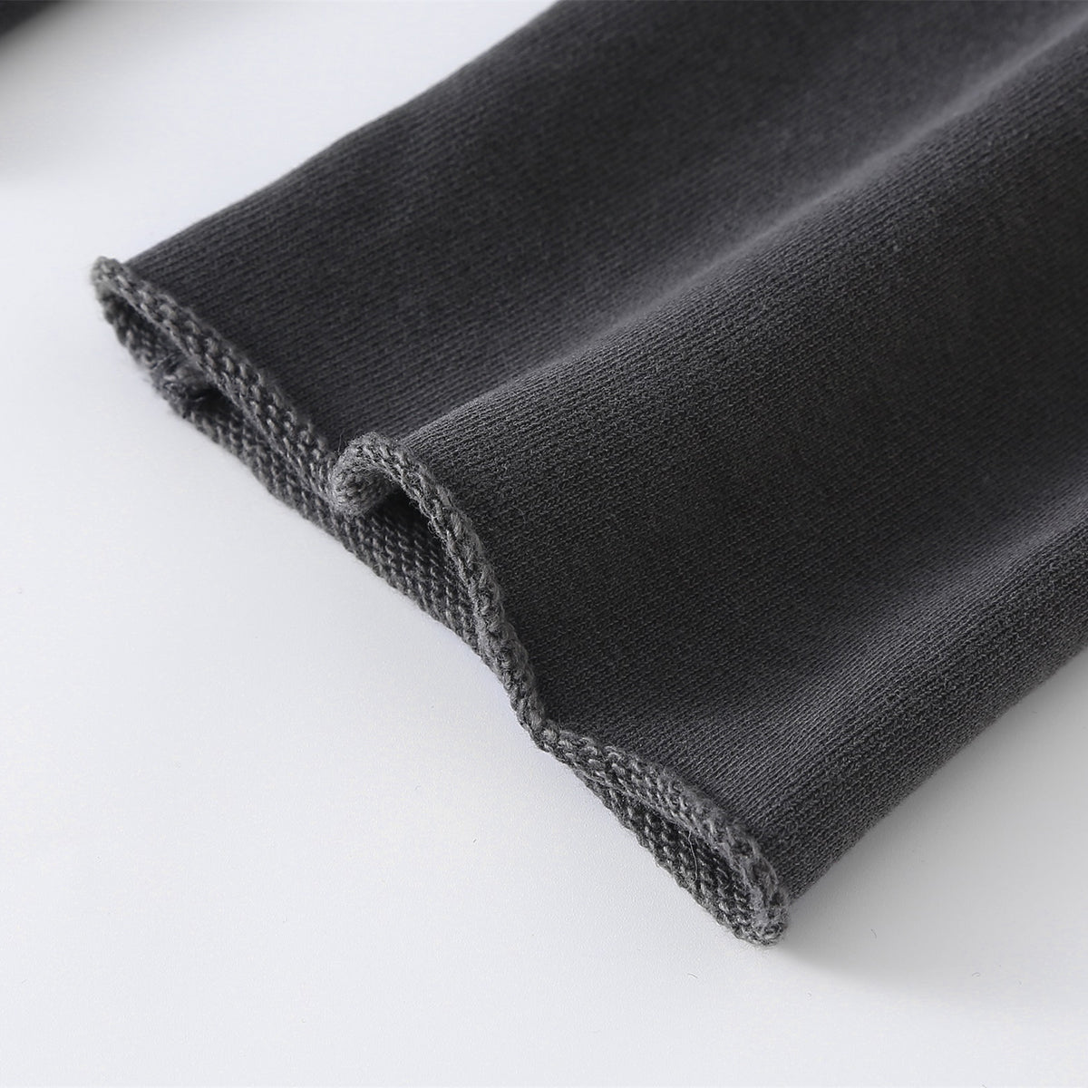 Ruched Waist Cotton Cropped Hoodie