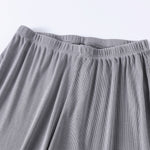 Women's Relaxed Straight Leg Ribbed Trousers