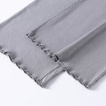 Women's Relaxed Straight Leg Ribbed Trousers