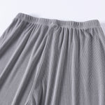 Women's Relaxed Straight Leg Ribbed Trousers