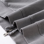 Heavyweight Washed Cotton Zip-Up Hoodie