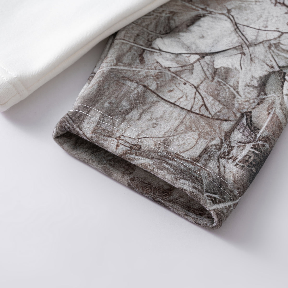 Branch Camouflage Sleeve Fleece Sweatshirt