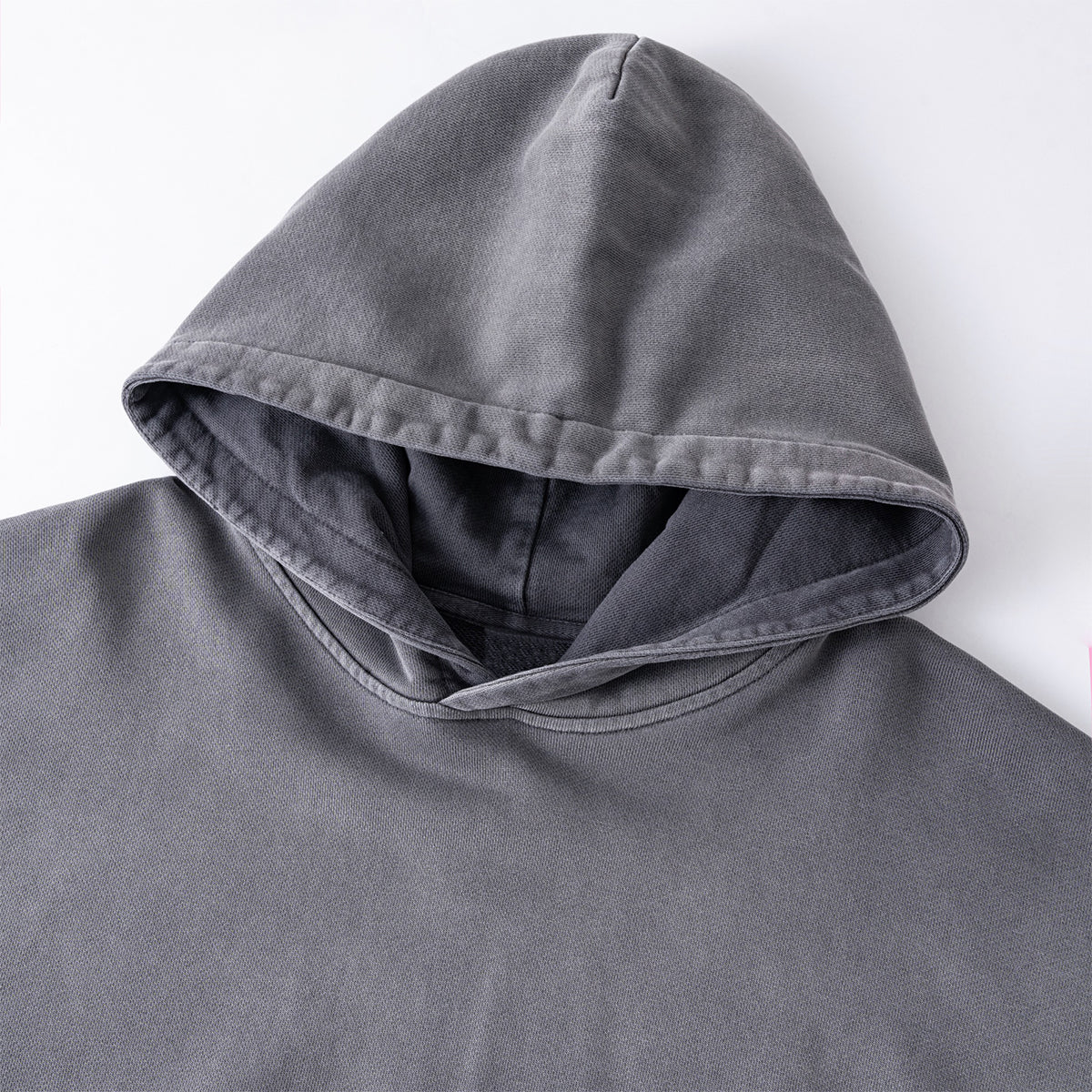 Relaxed Overdyed Ombre Faded Cotton Hoodie