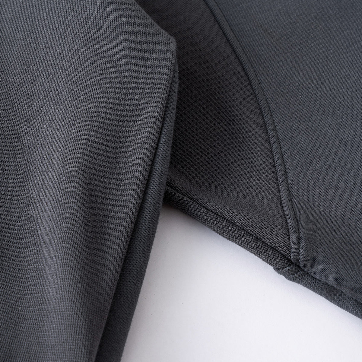 Relaxed Fit Paneled Fleece Hoodie