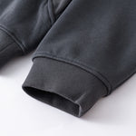 Relaxed Fit Paneled Fleece Hoodie