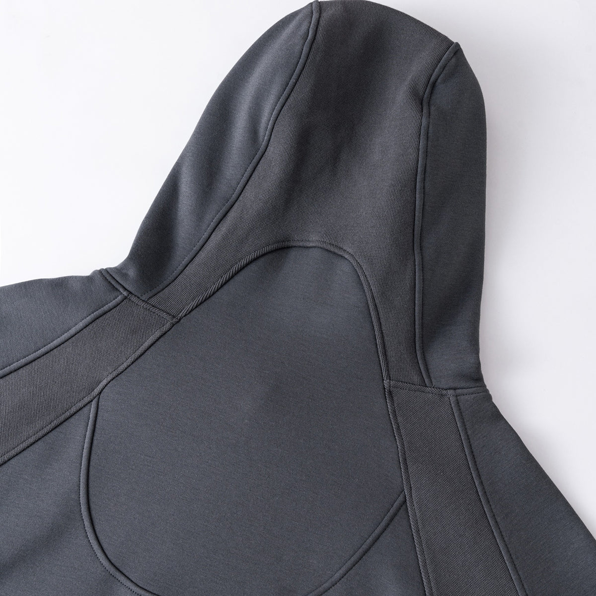 Relaxed Fit Paneled Fleece Hoodie