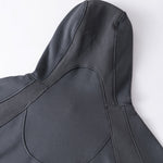 Relaxed Fit Paneled Fleece Hoodie