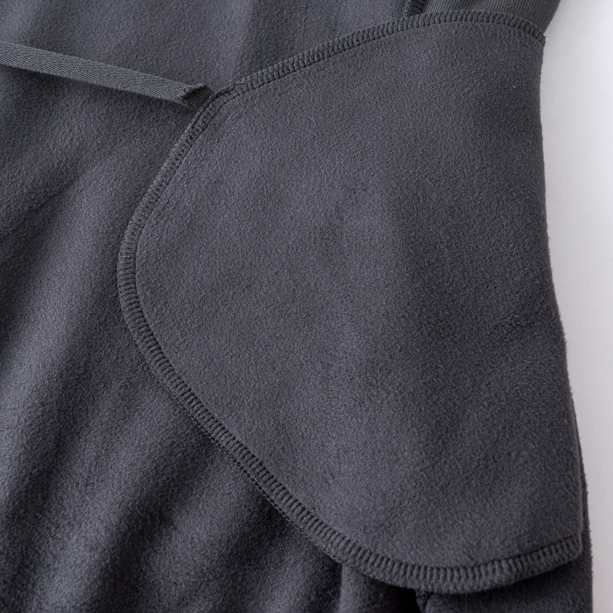 Relaxed Fit Paneled Fleece Hoodie