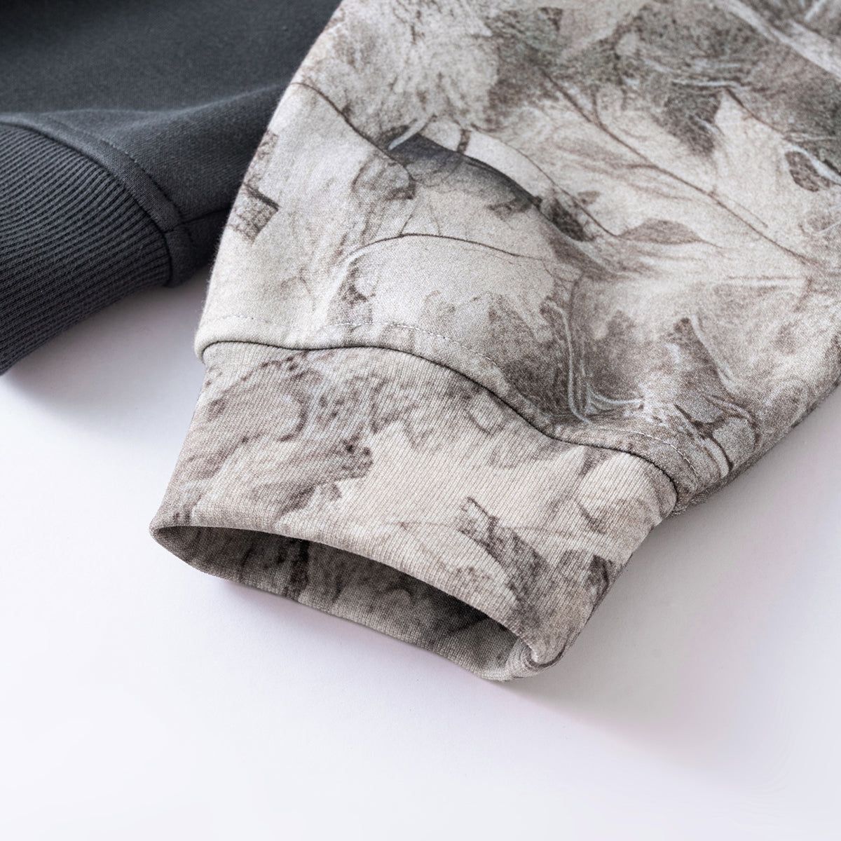 Branch Camo Two-Layer Sleeve Fleece Hoodie