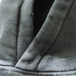 Distressed Edge Painted Graphic Washed Hoodie