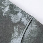 Distressed Edge Painted Graphic Washed Hoodie