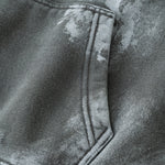 Distressed Edge Painted Graphic Washed Hoodie