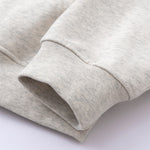 Double-Slider Zipper Solid Color Hoodie