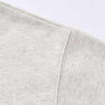 Relaxed Zip-Front Solid Color Sweatshirt