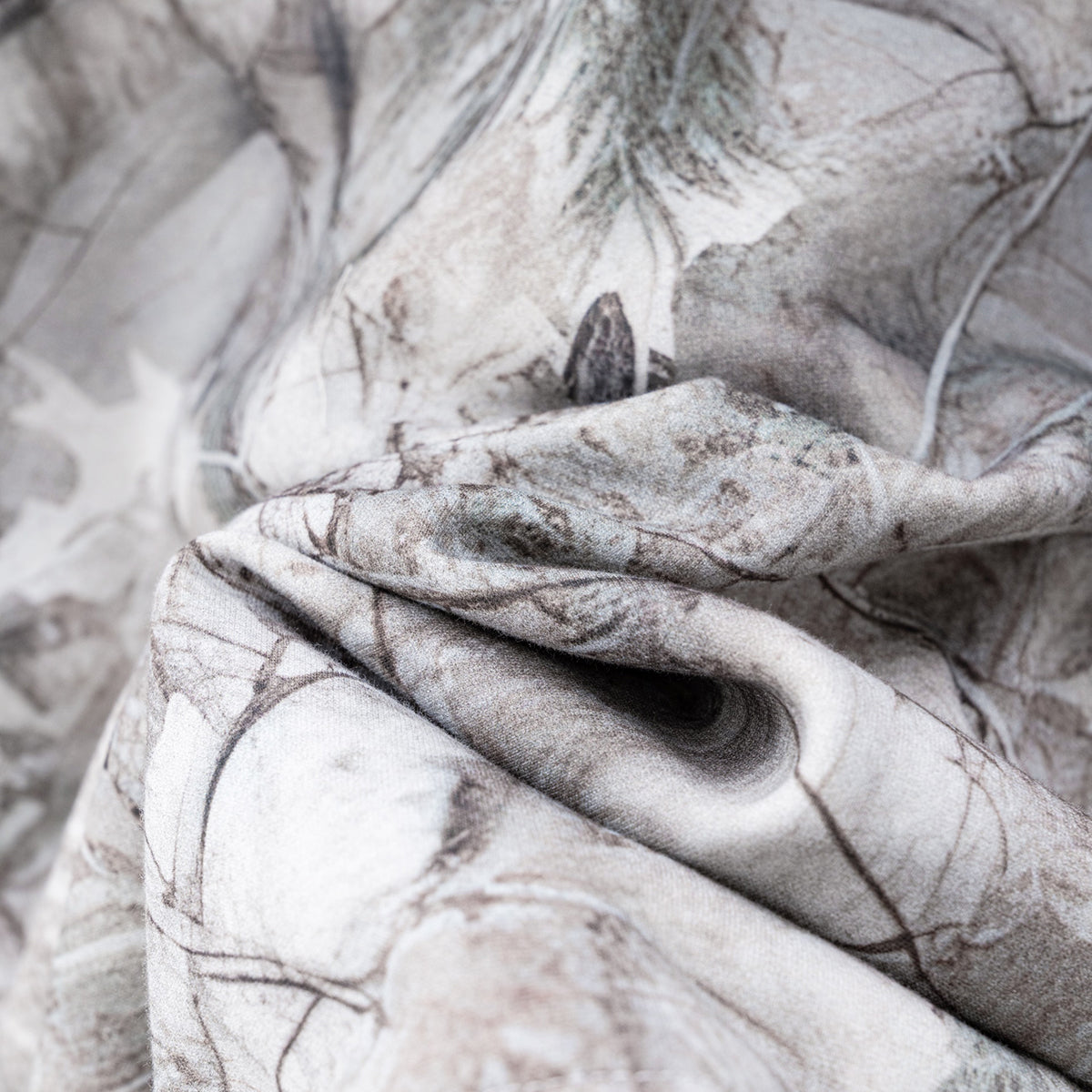 Relaxed Branch Camouflage Fleece Hoodie