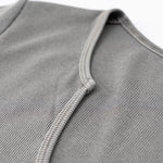 Fitted Rib-Knit V Neck T-Shirt 275gsm