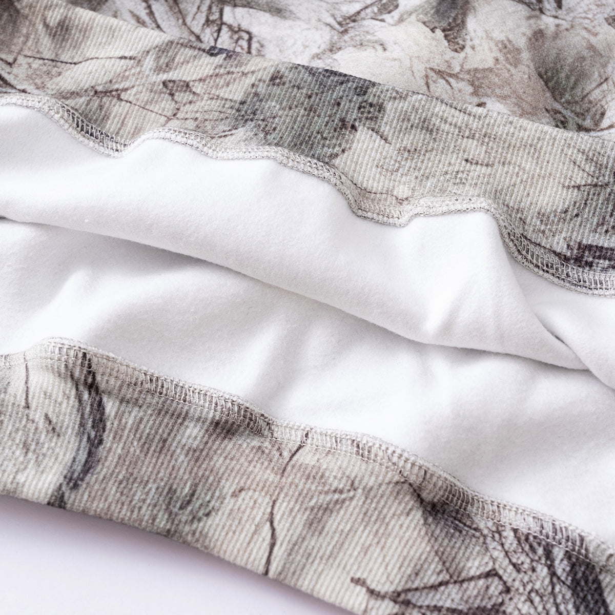 Relaxed Branch Camouflage Fleece Hoodie