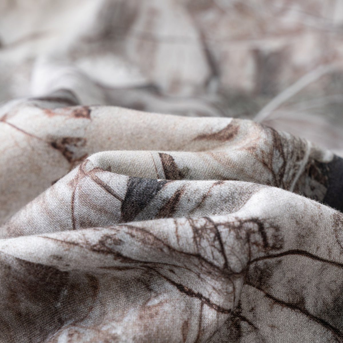 Relaxed Branch Camouflage Fleece Hoodie