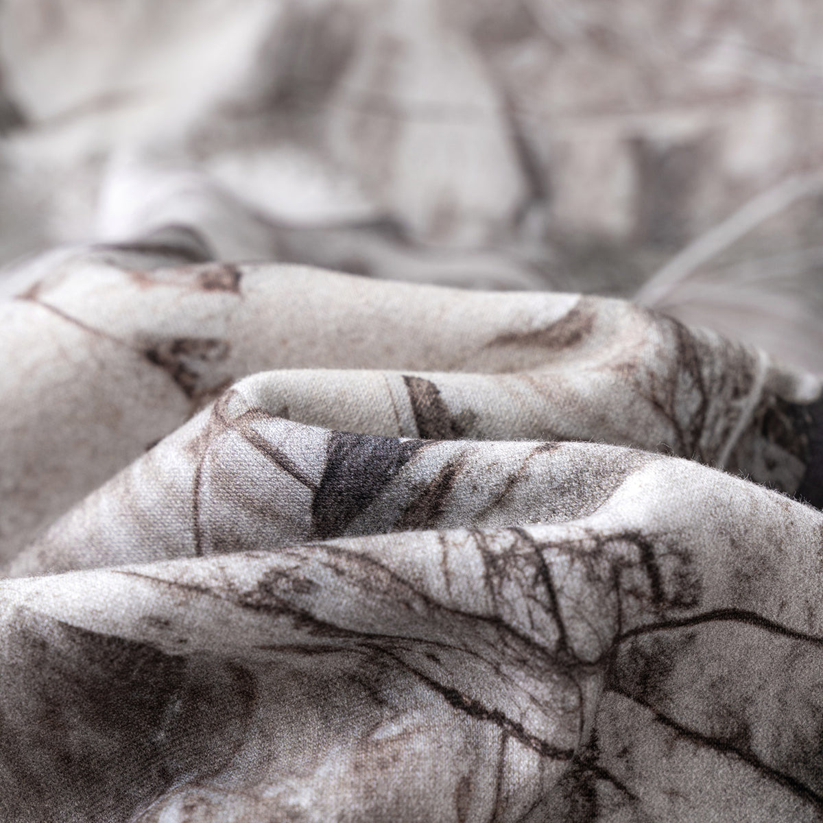 Relaxed Branch Camouflage Fleece Hoodie