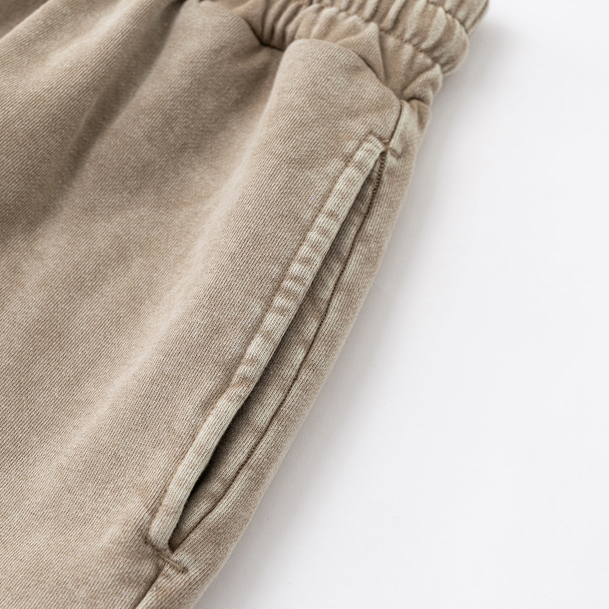 Stone-Wash Raw-Hem Shorts