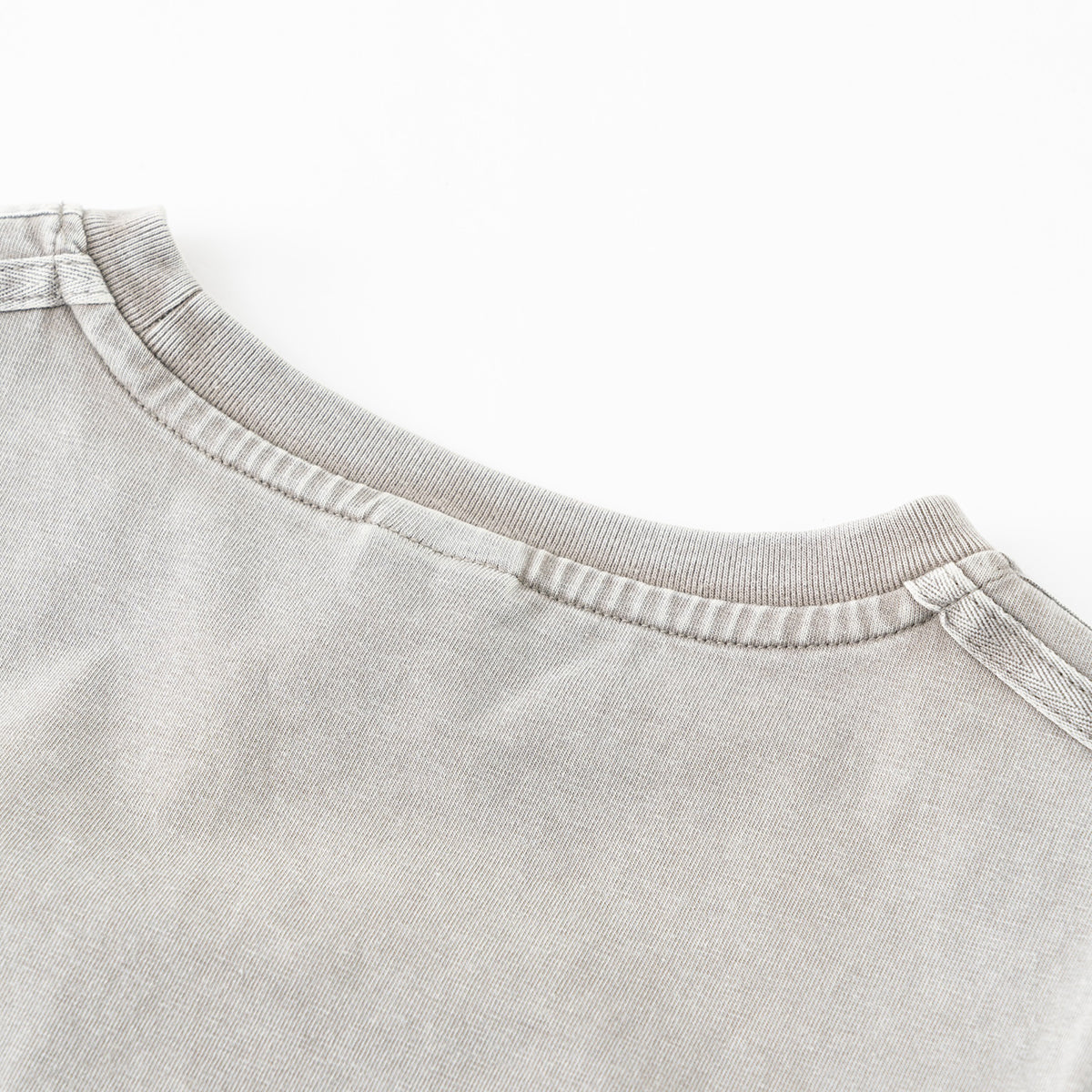 Washed Cotton Pleated Waist Tee 285gsm