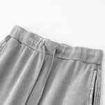 Stone Wash A-Line Maxi Skirt