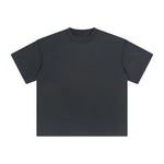 Distressed Edge Reverse Stitch Oversized Tee 7oz-INNBLAC Fashion Apparel