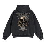 Punk Skull Graphic Zipper Hoodie-INNBLAC Fashion Apparel