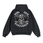 Punk Skull Graphic Zipper Hoodie-INNBLAC Fashion Apparel