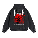 Punk Skull Graphic Zipper Hoodie-INNBLAC Fashion Apparel