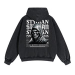 Punk Skull Graphic Zipper Hoodie-INNBLAC Fashion Apparel