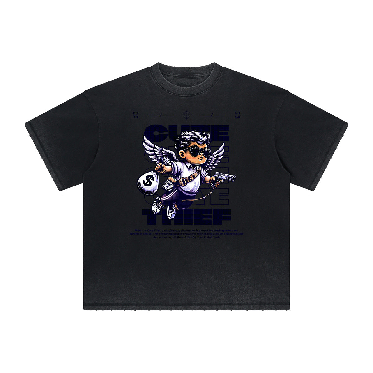 Heavyweight Cupid Sniper Graphic Tee