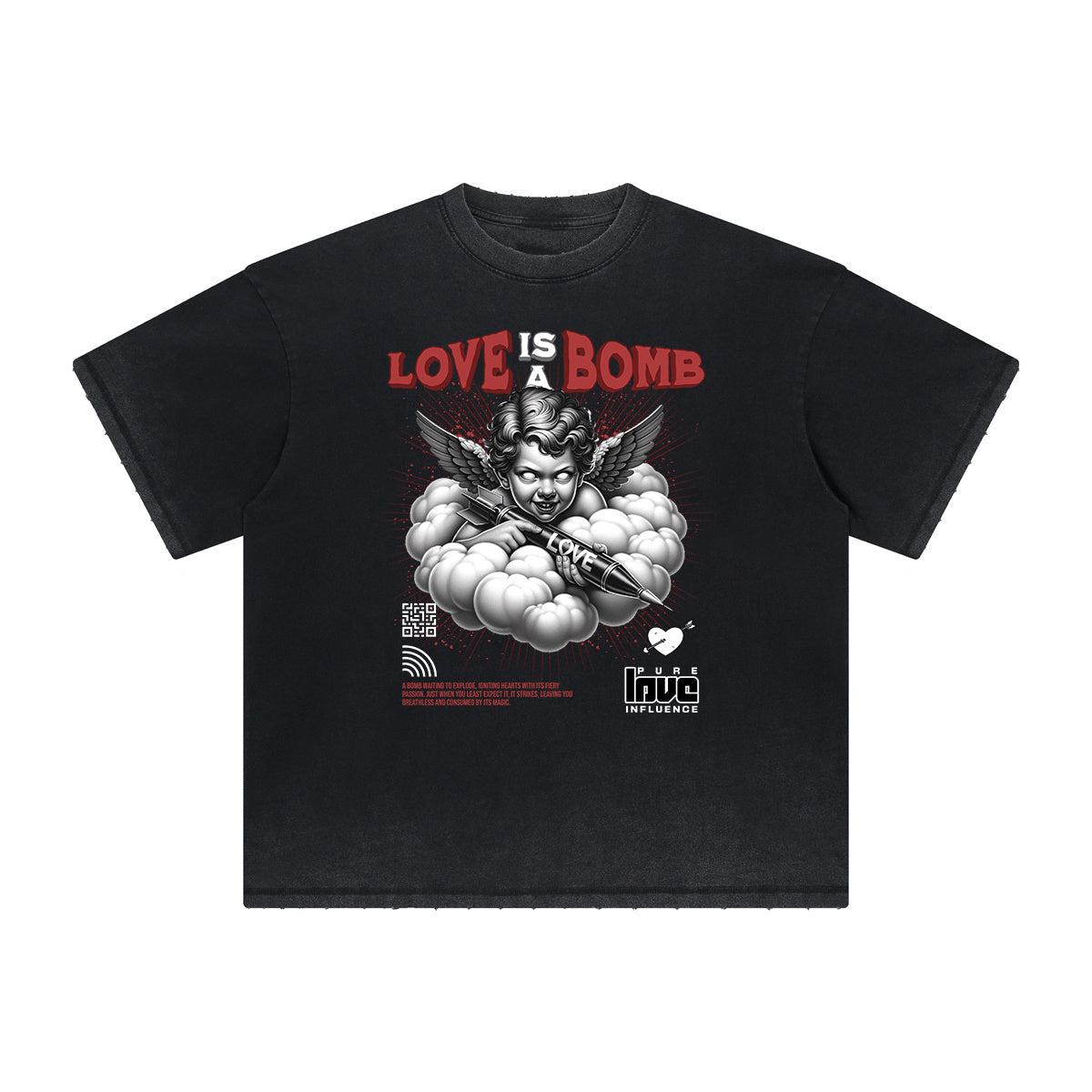 Heavyweight Cupid Sniper Graphic Tee