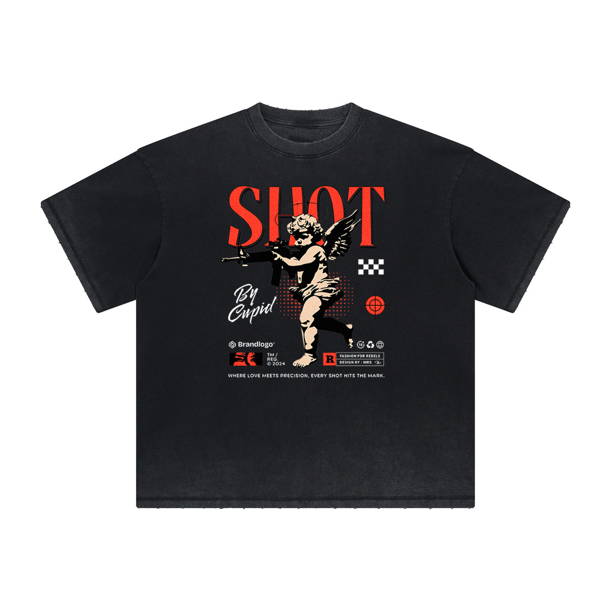 Heavyweight Cupid Sniper Graphic Tee