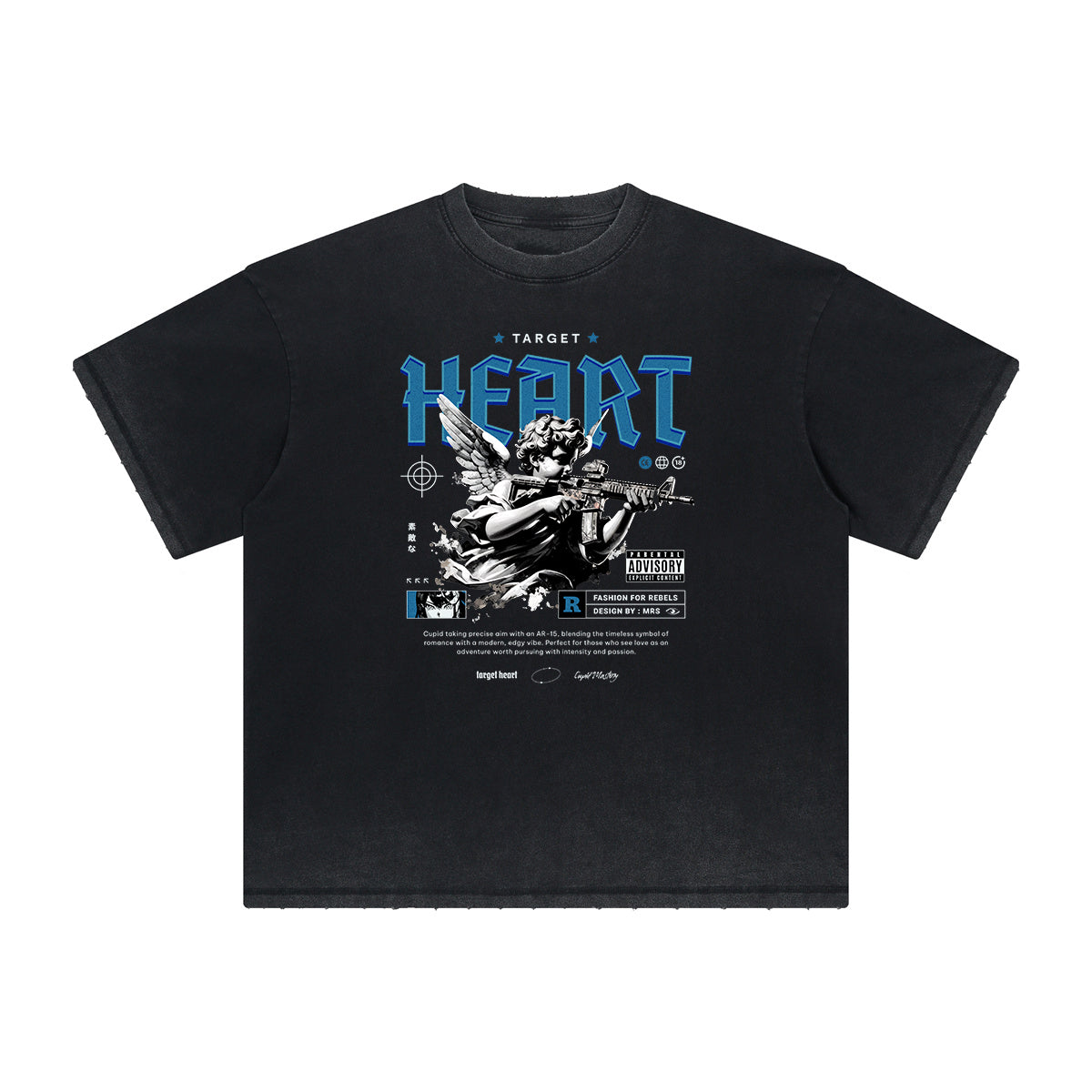 Heavyweight Cupid Sniper Graphic Tee