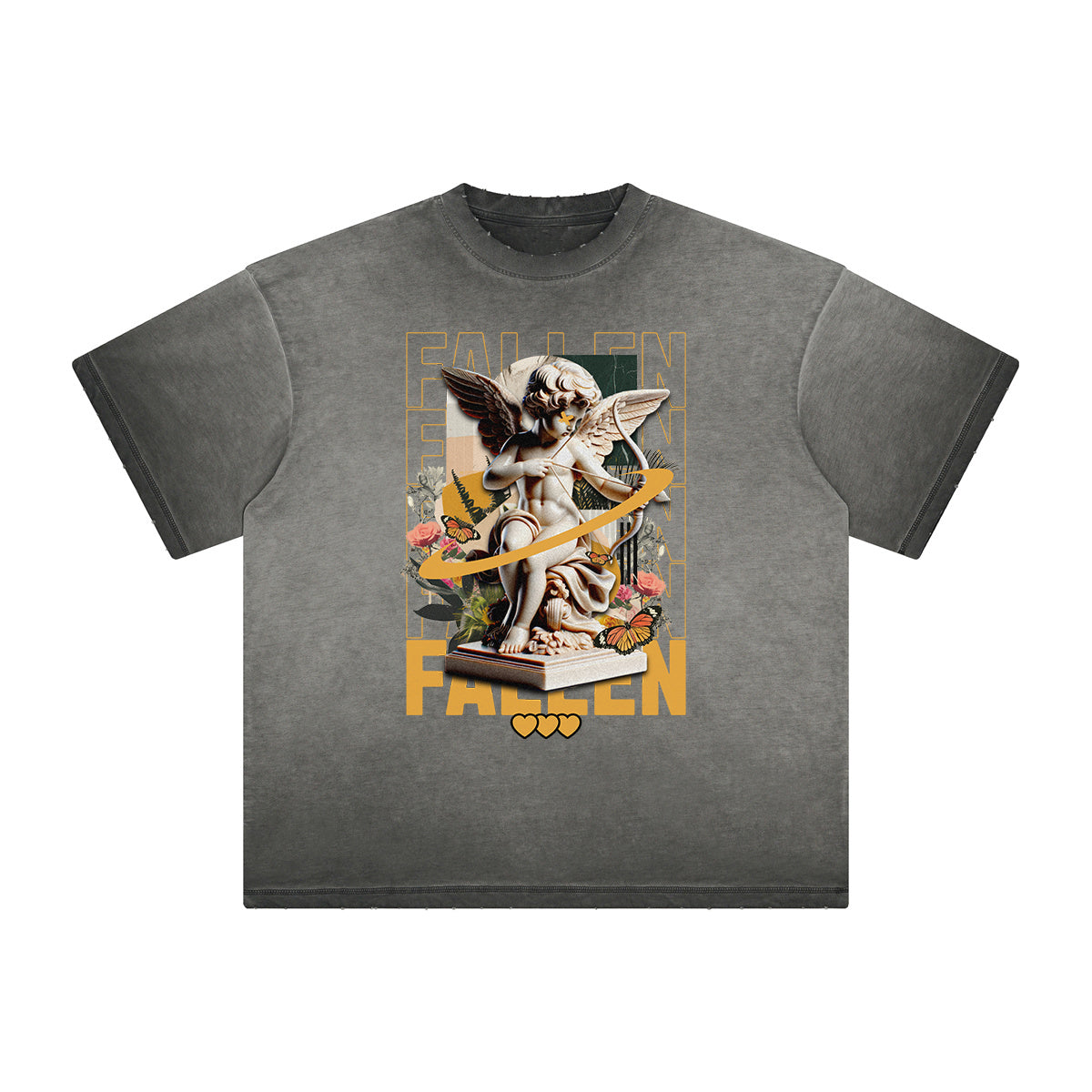 Heavyweight Cupid Sniper Streetwear Graphic Tee
