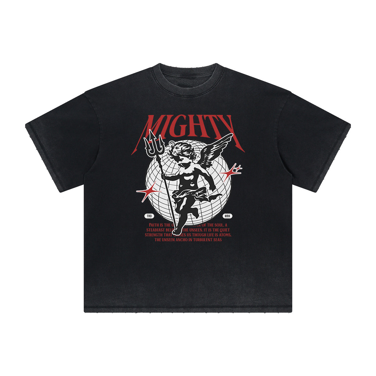 Faded Cupid Sniper Streetwear Graphic Tee