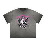 Heavyweight Cupid Sniper Streetwear Graphic Tee