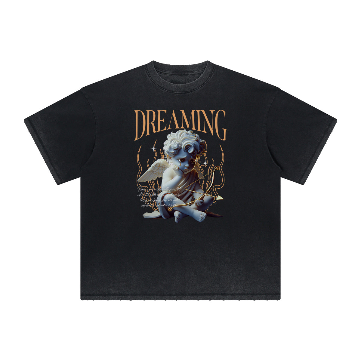 Faded Cupid Sniper Streetwear Graphic Tee